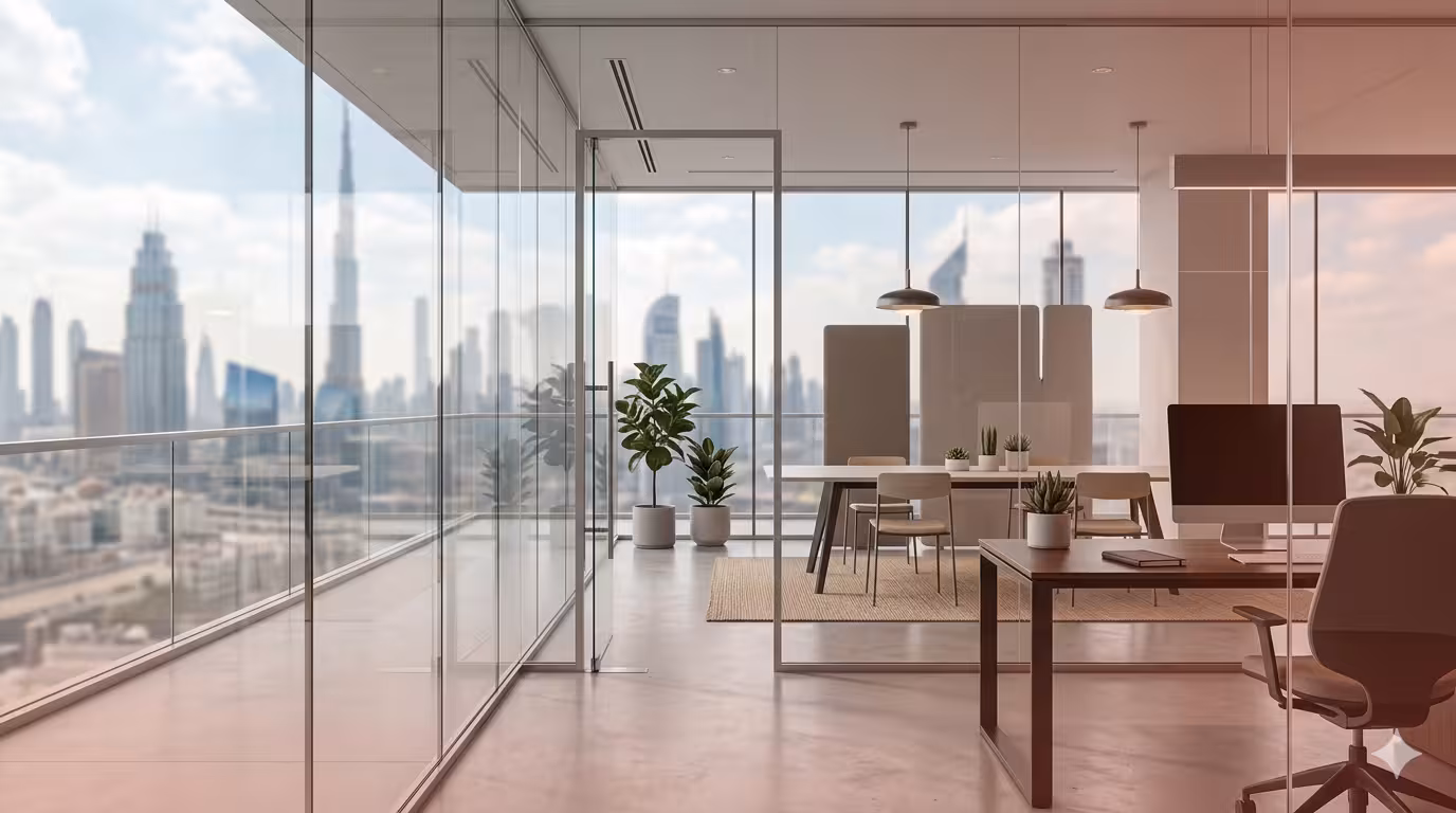 Modern UAE Free Zone Business Office